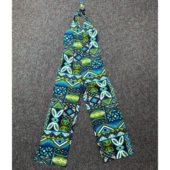 Unbranded Pants - Boho Jumpsuit Womens Small Handmade Artsy Colorful Art To Wear Hippie